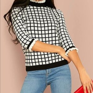 ♠️Black and White Sweater♠️